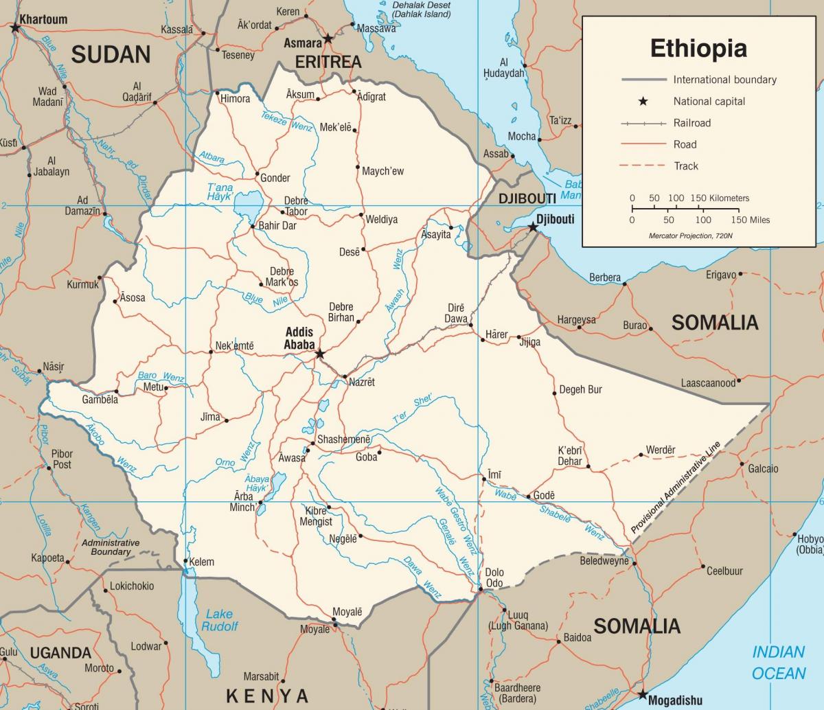 Эфиоп пътна мрежа