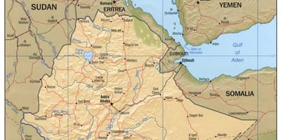 Карта на сайта Етиопски агенция по картография 
