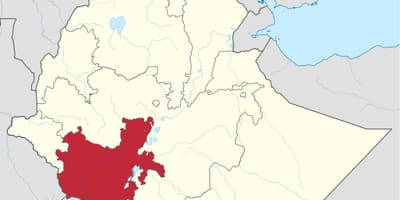 Карта На Южна Етиопия