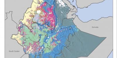 Карта на почвената карта Етиопия