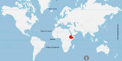 Местоположение на картата на света, Етиопия 
