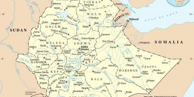 На картата на Етиопия